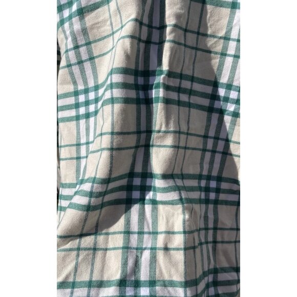 Vintage Surf Club Flannel Men’s Long Sleeve Green Cream PARI Shirt Sz XS NWT - Picture 9 of 16